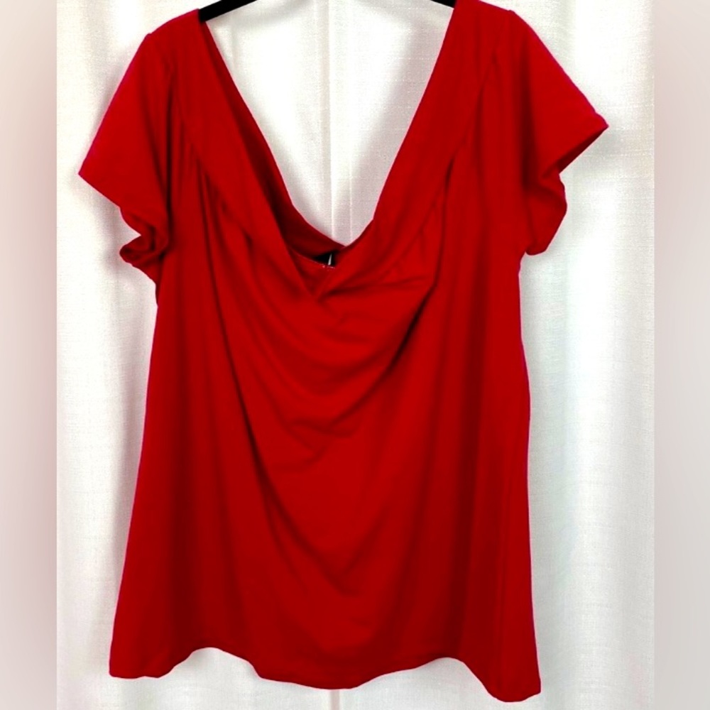 Torrid Red Off Shoulder Top
